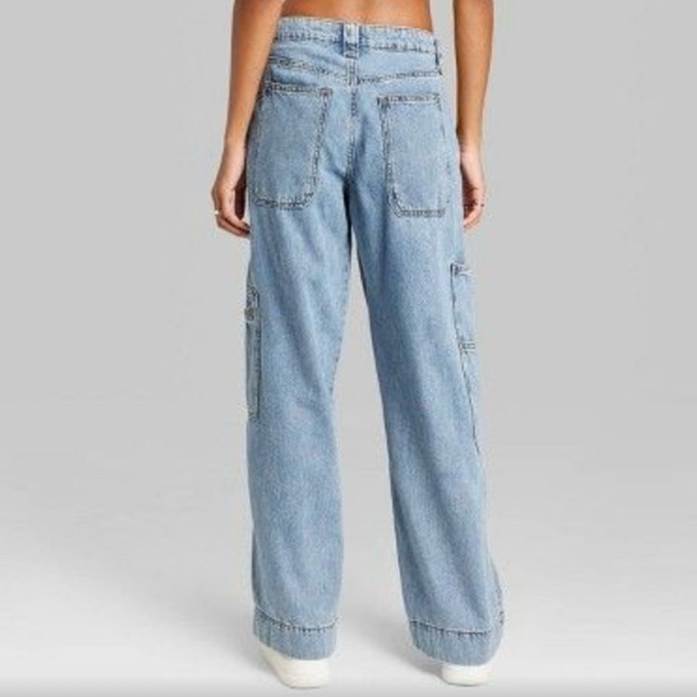 Wild Fable Blue Flare Wide Leg Jeans